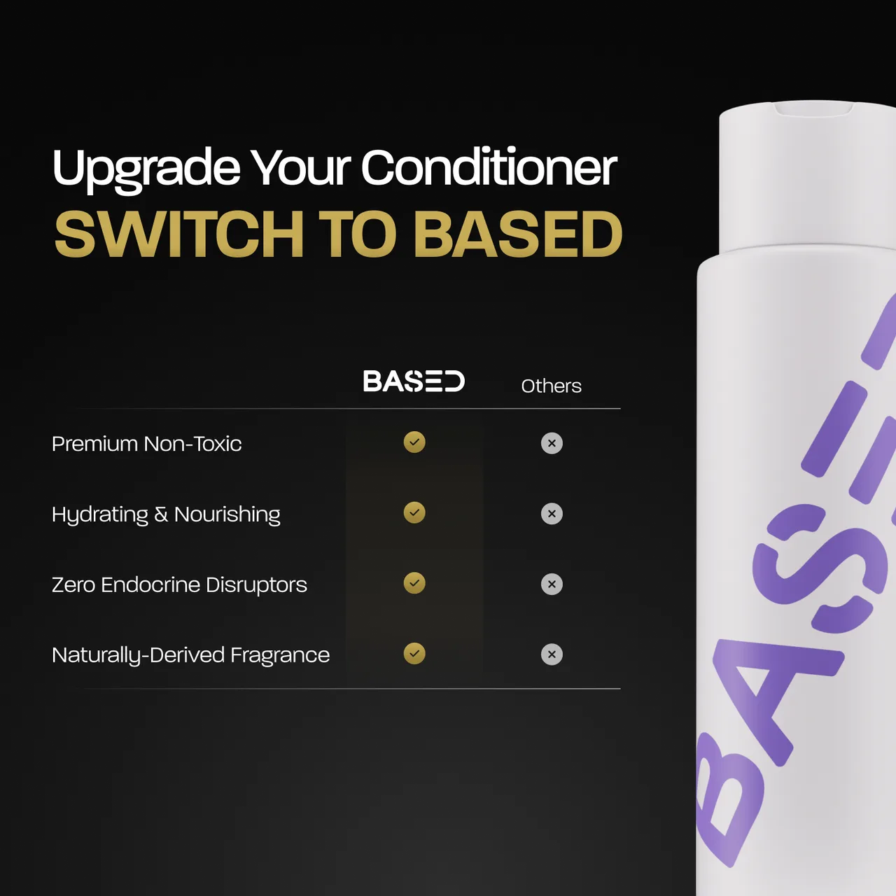 BASED conditioner vs competitors — hydrating conditioner comparison