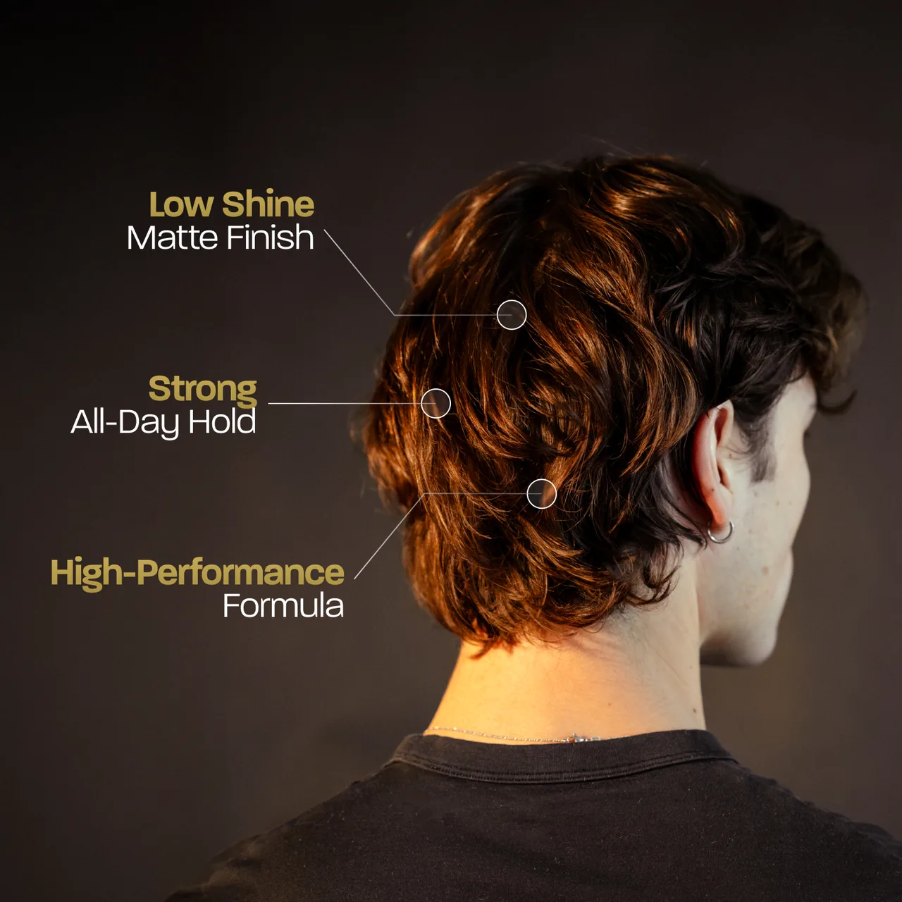 BASED hair clay features — men's matte clay with natural hold