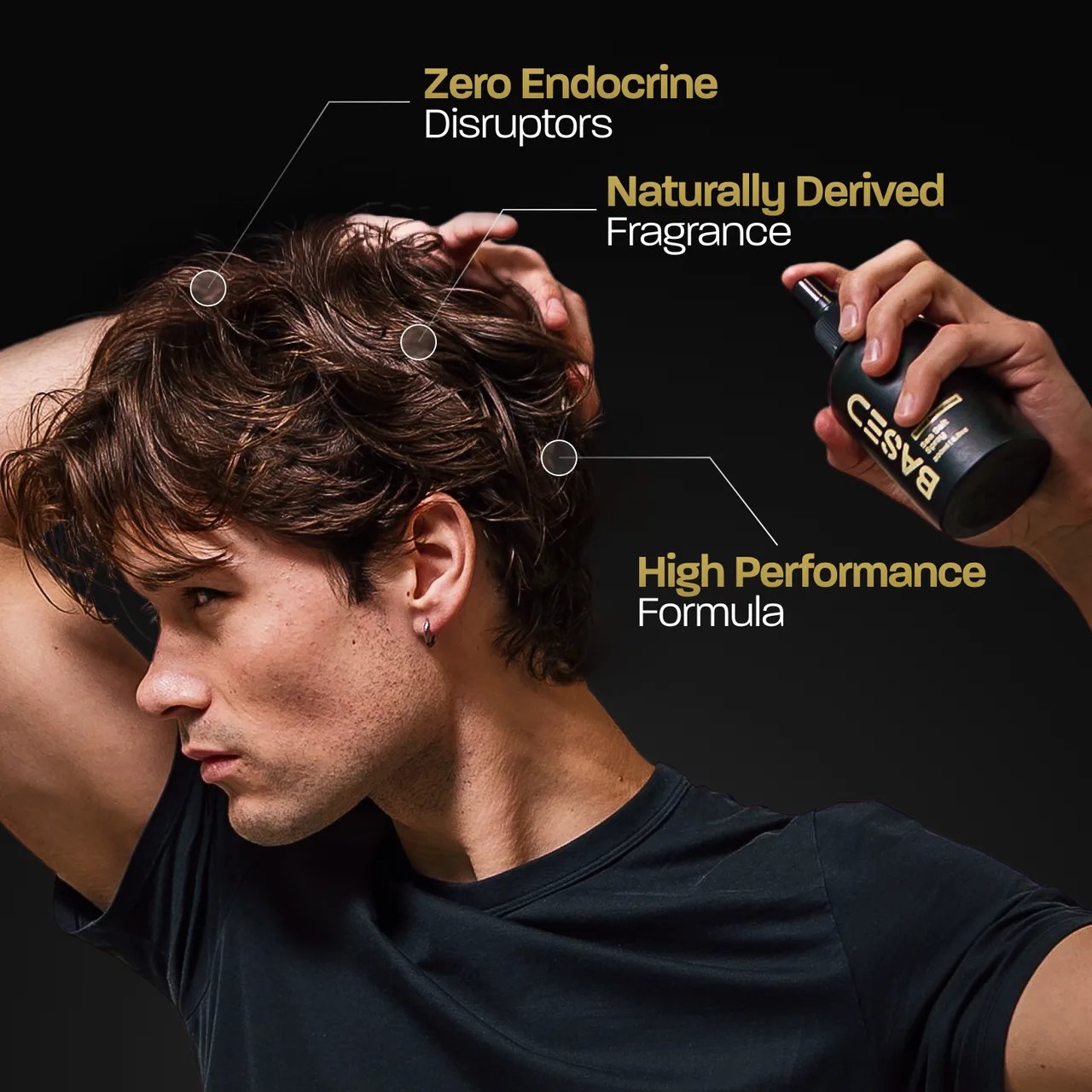 BASED sea salt spray features — beach spray natural volume