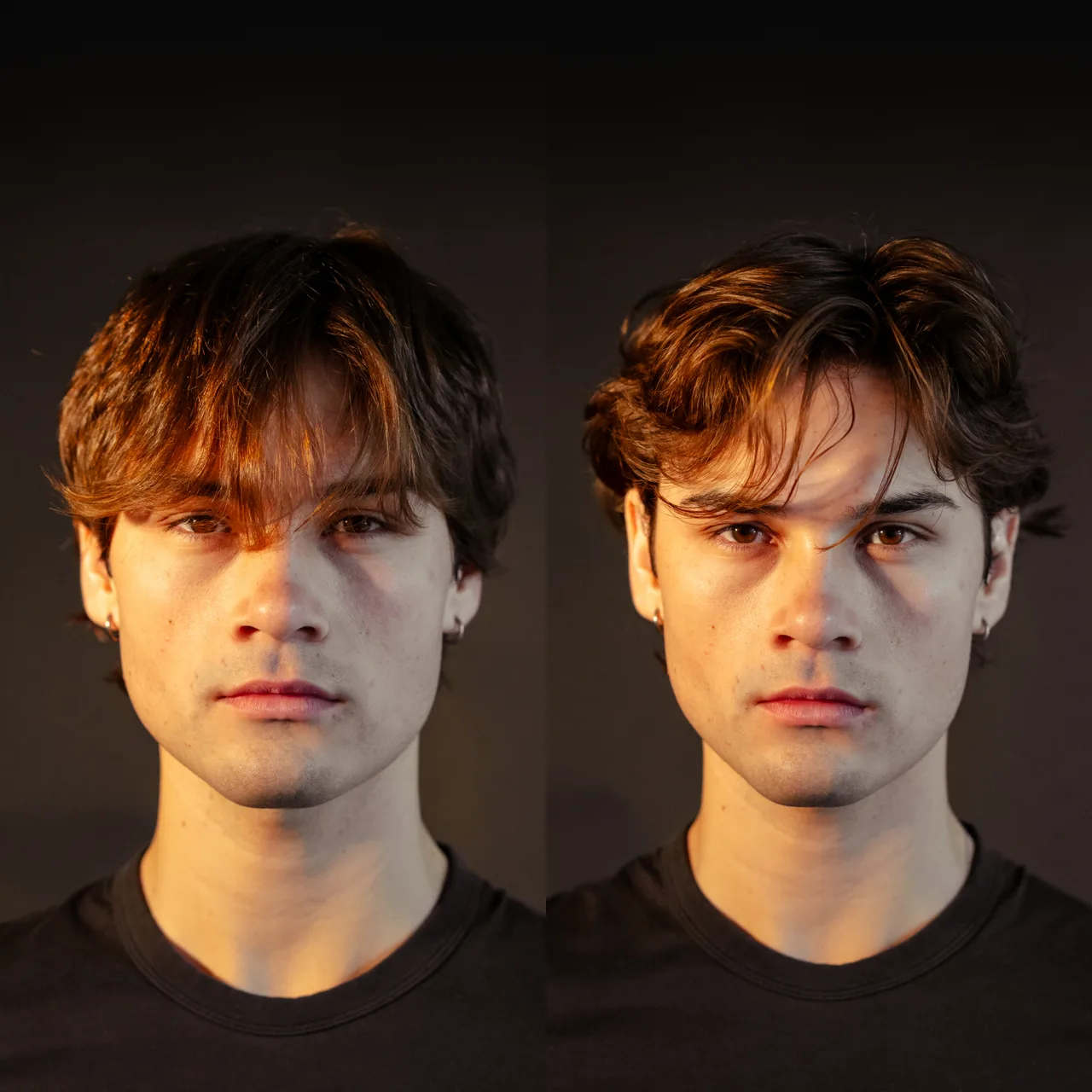 Based hair clay before and after results — men's hair products by based body works