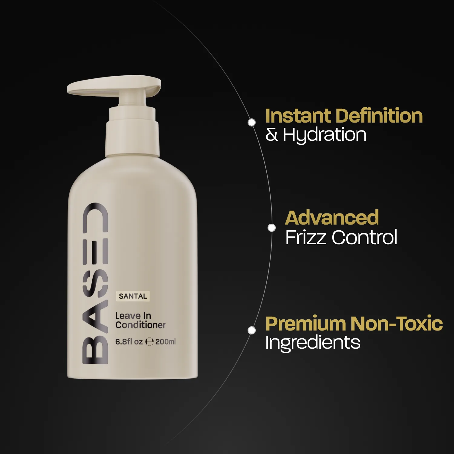 BASED leave in conditioner men ingredients — nourishing formula