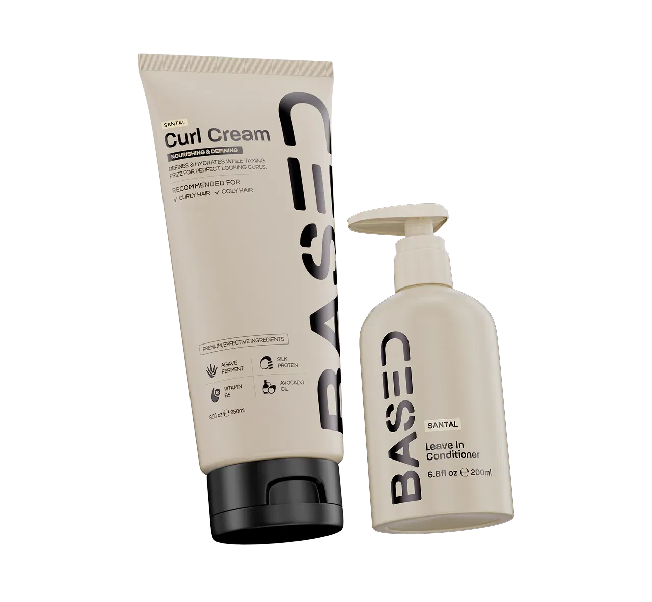 BASED Bodyworks — Natural Hair Products for Men — Texture And Hold Duo 6